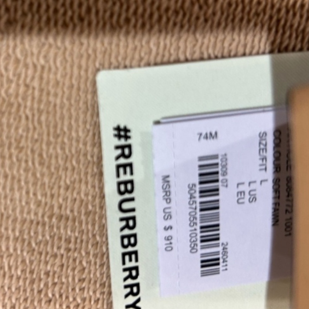 Burberry Beige Women's Hoodie - Picture 6 of 7